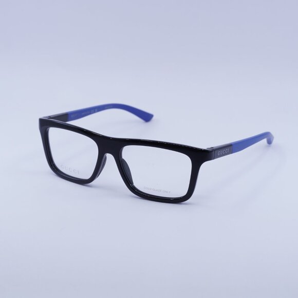 Gucci GG1737O 003 Eyeglasses Black/Blue 54mm Rectangle Frame - Picture 8 of 11